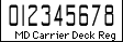 MD Carrier Deck Reg type sample